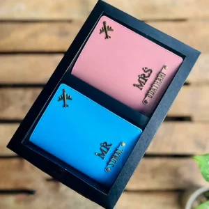 MR & MRS Passport Cover Box Pink Color Olock Products 01