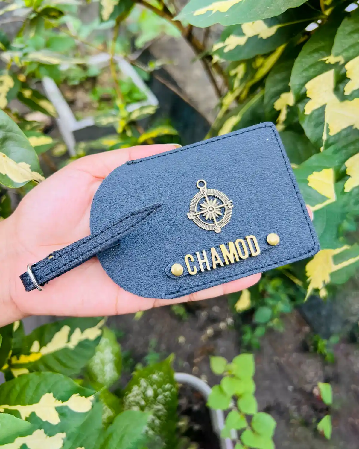 Personalized Luggage Tags Black Color Olock Products