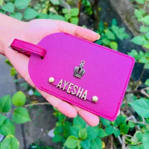 Personalized Luggage Tags Maroon Color Olock Products